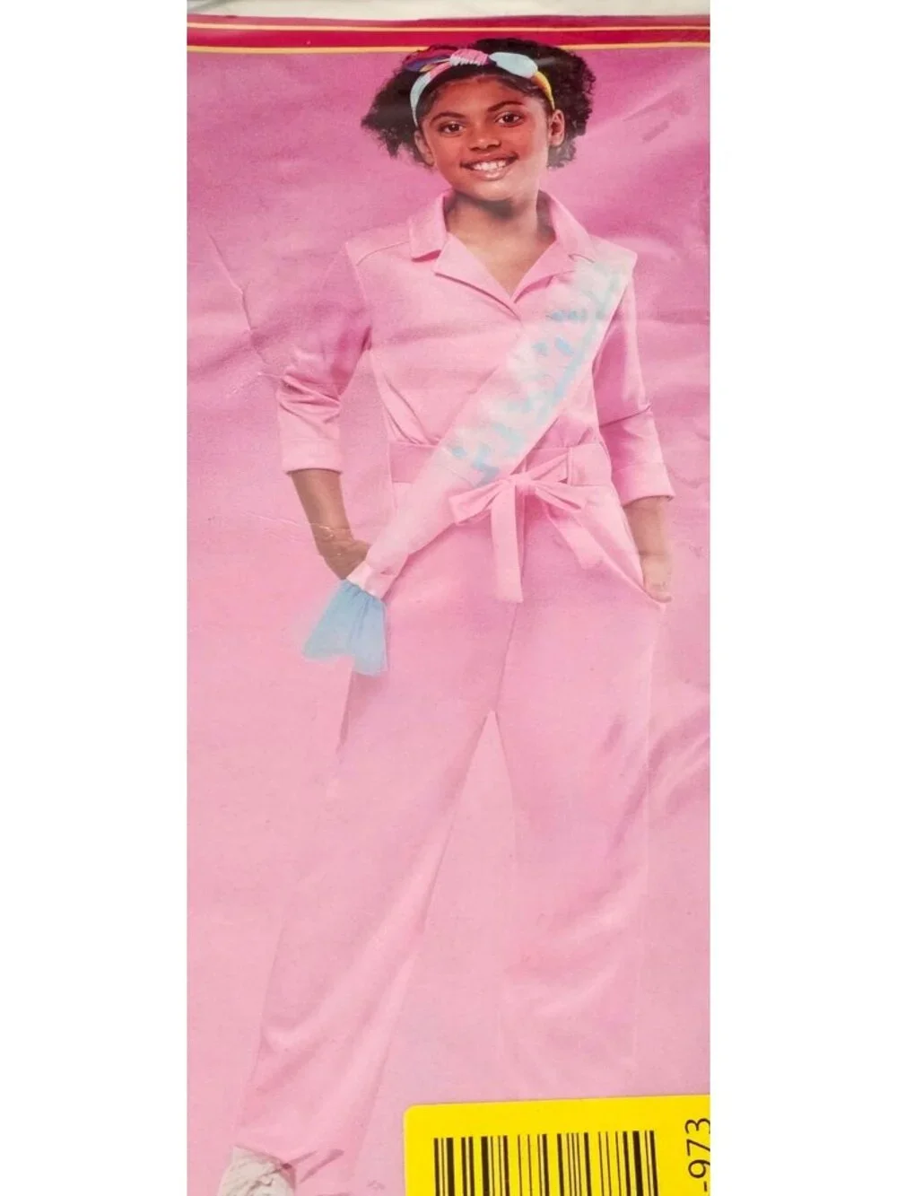Iconic President Barbie Costume Girls The Movie Pink Sash Cosplay Halloween NEW - Picture 2 of 5